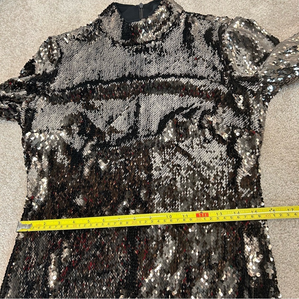 Ted Baker Womens Brookly Sequined Long Cocktail and Party Dress US 6 dark brown - Picture 10 of 15